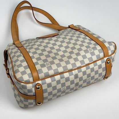 Louis Vuitton Streza PM Tote Shoulder Bag Damier Azur White — view 2
