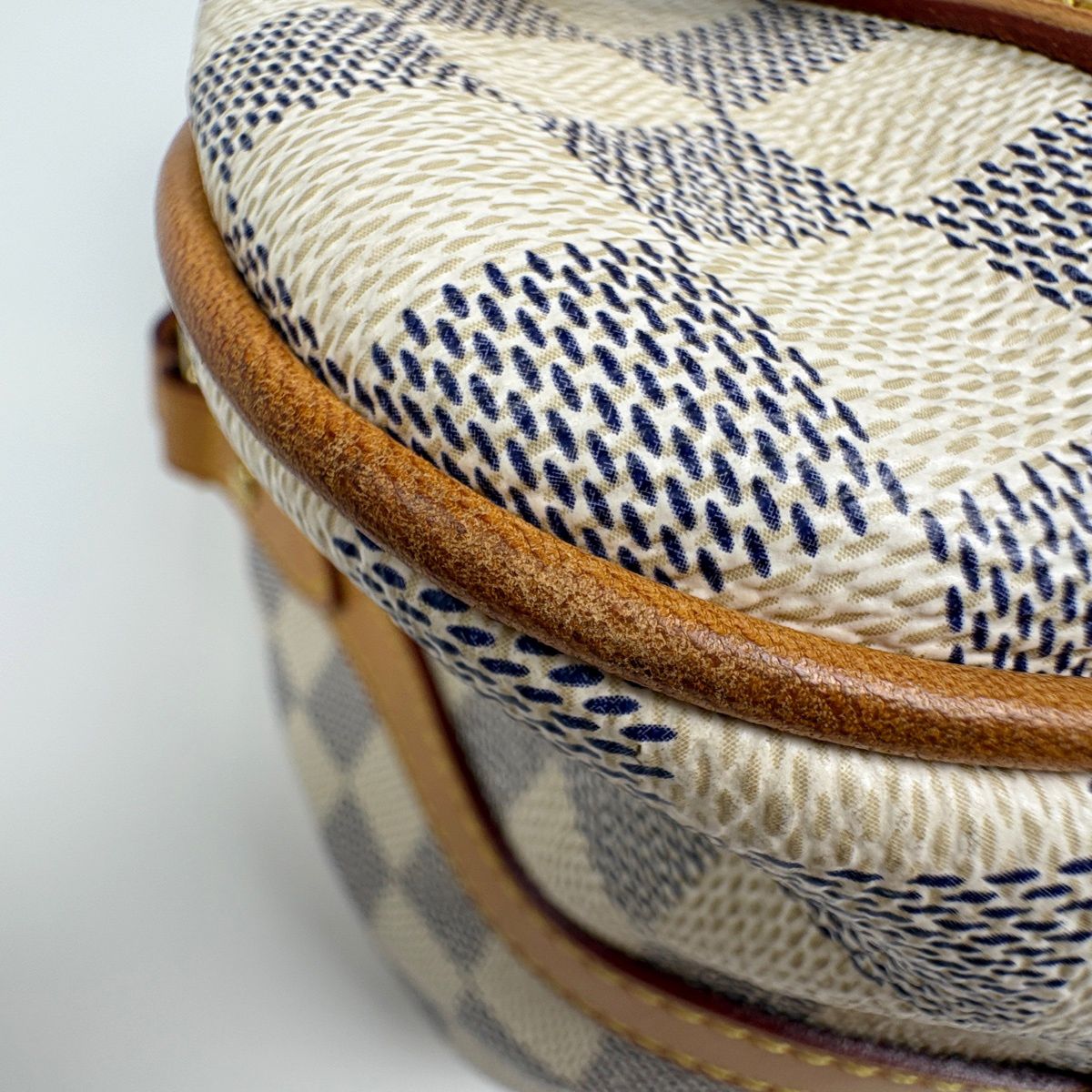 Louis Vuitton Streza PM Tote Shoulder Bag Damier Azur White — view 3