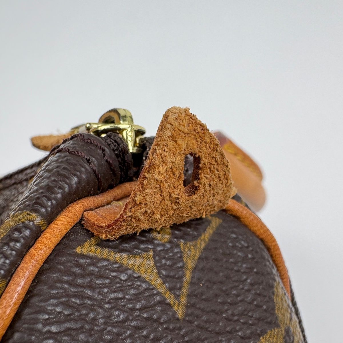 Louis Vuitton Mini Speedy Shopping Handbag Monogram Brown — view 4