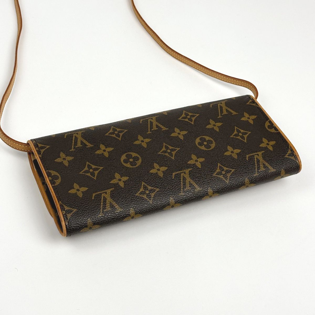 Louis Vuitton Pochette Twin GM Clutch 2-Way Shoulder Bag Monogram Brown — view 2