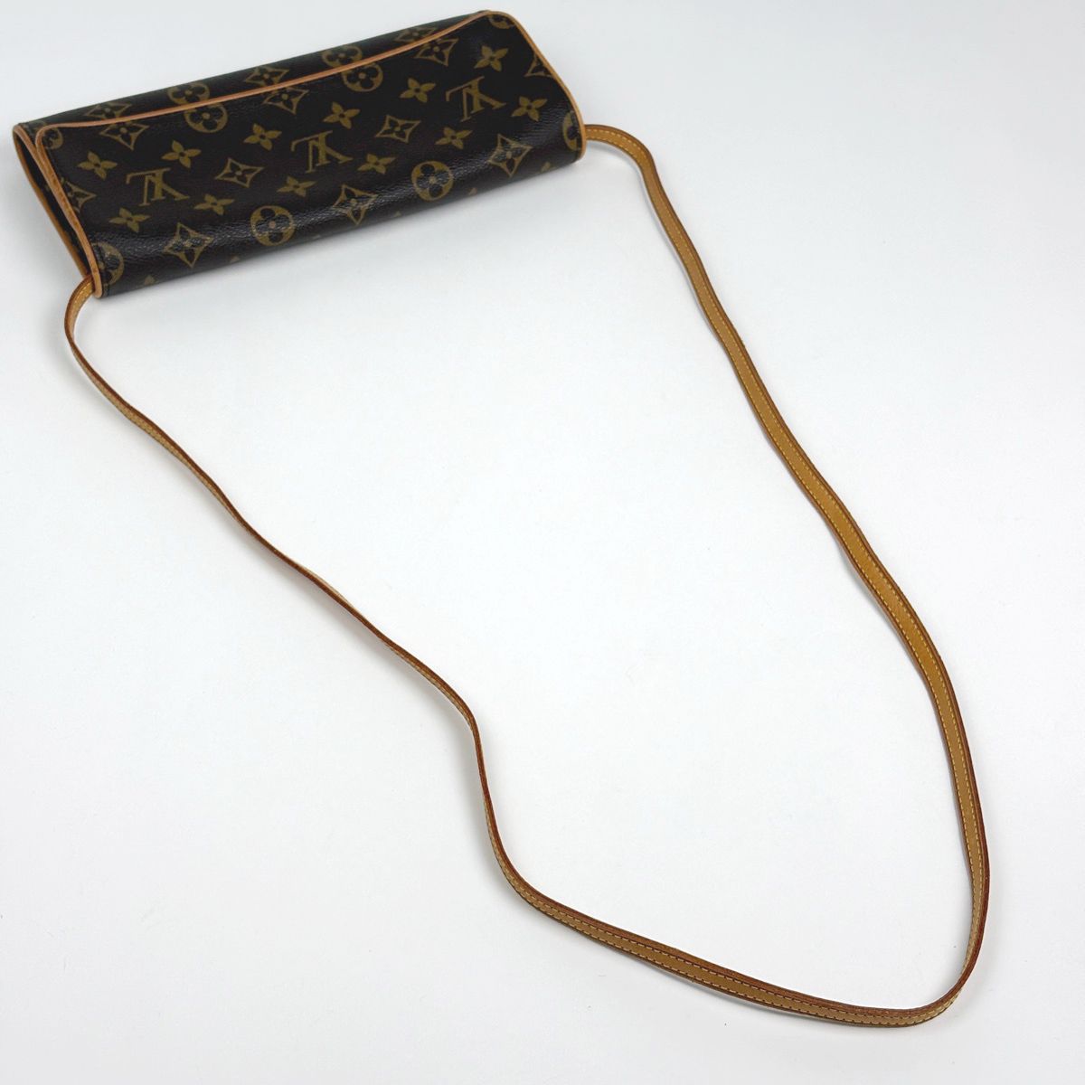 Louis Vuitton Pochette Twin GM Clutch 2-Way Shoulder Bag Monogram Brown — view 7