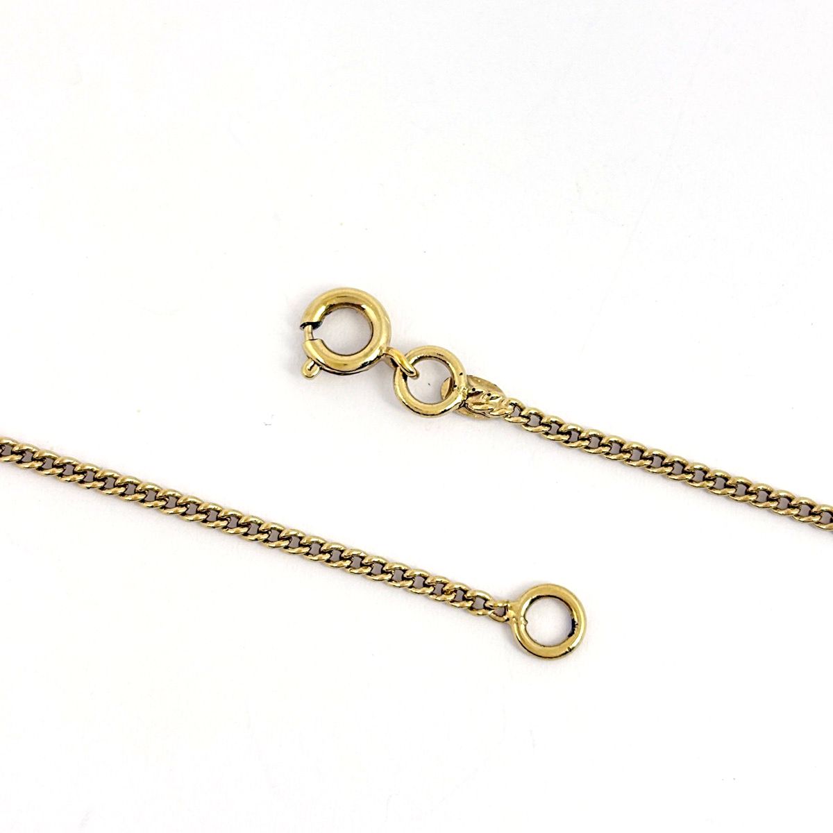 Chanel CC Logo Line Stone Necklace Gold Plated Red — view 3
