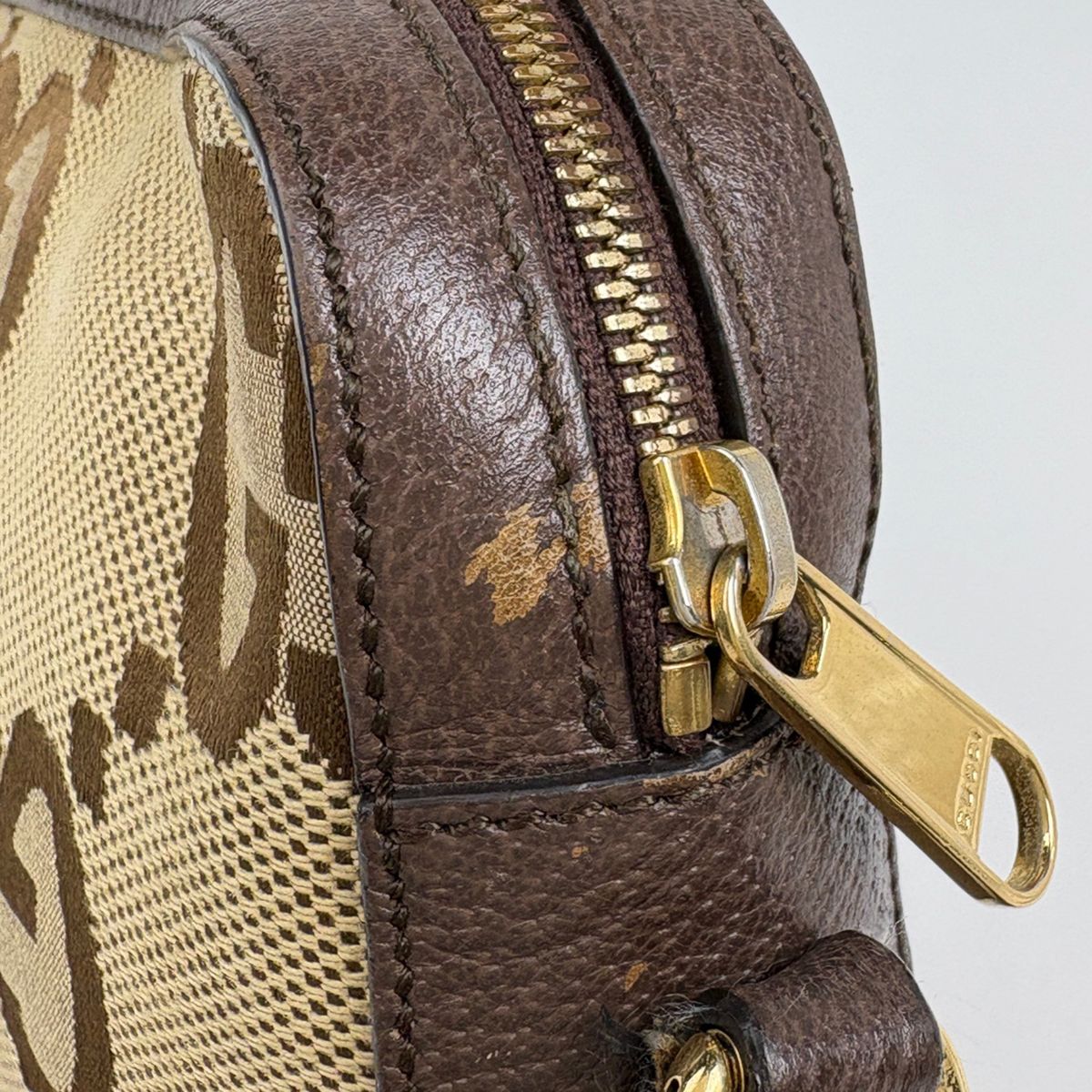 Gucci Jumbo GG Messenger Bag Sherry Line Web Canvas Beige Brown — view 4