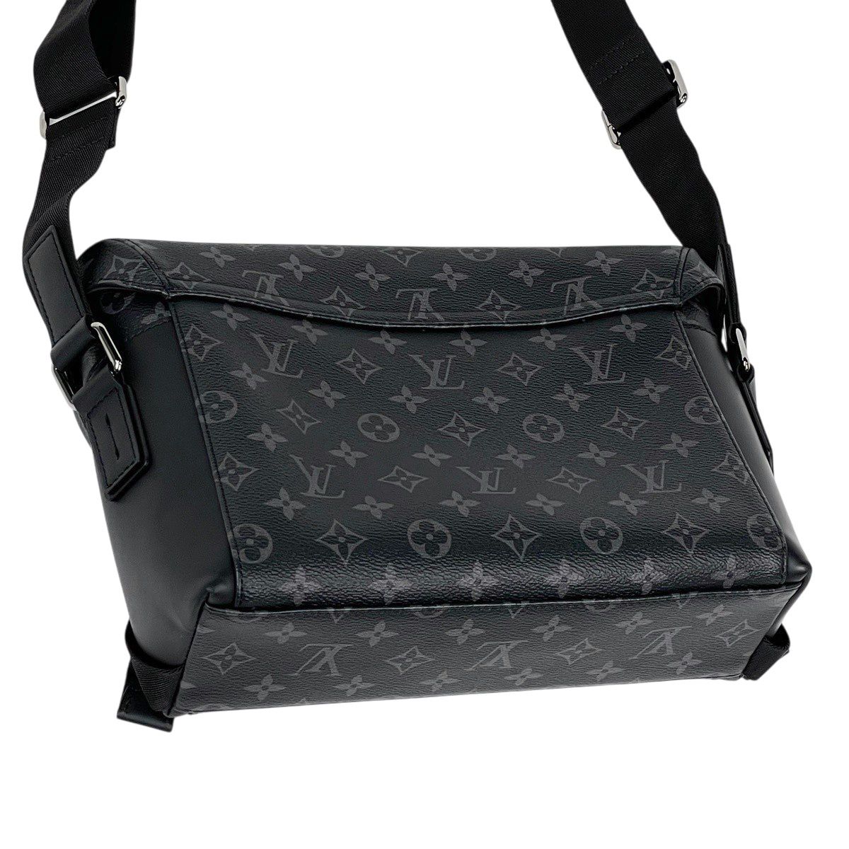 Louis Vuitton Messenger Voyage PM Shoulder Bag Monogram Eclipse Noir — view 2