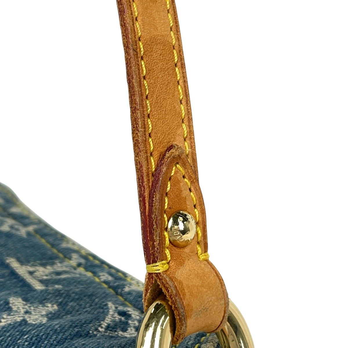 Louis Vuitton Mini Pleaty Shoulder Bag Monogram Denim Blue — view 7