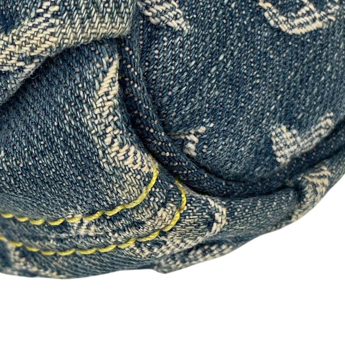 Louis Vuitton Mini Pleaty Shoulder Bag Monogram Denim Blue — view 3