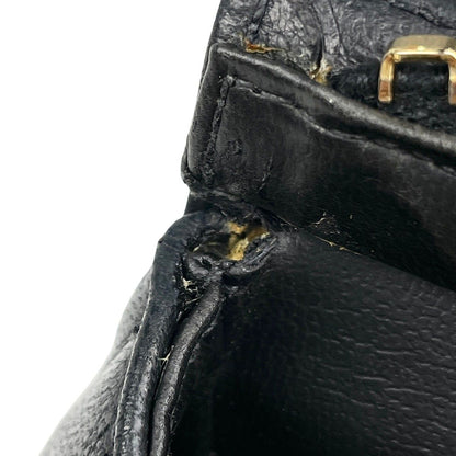 Chanel CC Logo Chain Tote Leather Black — view 8