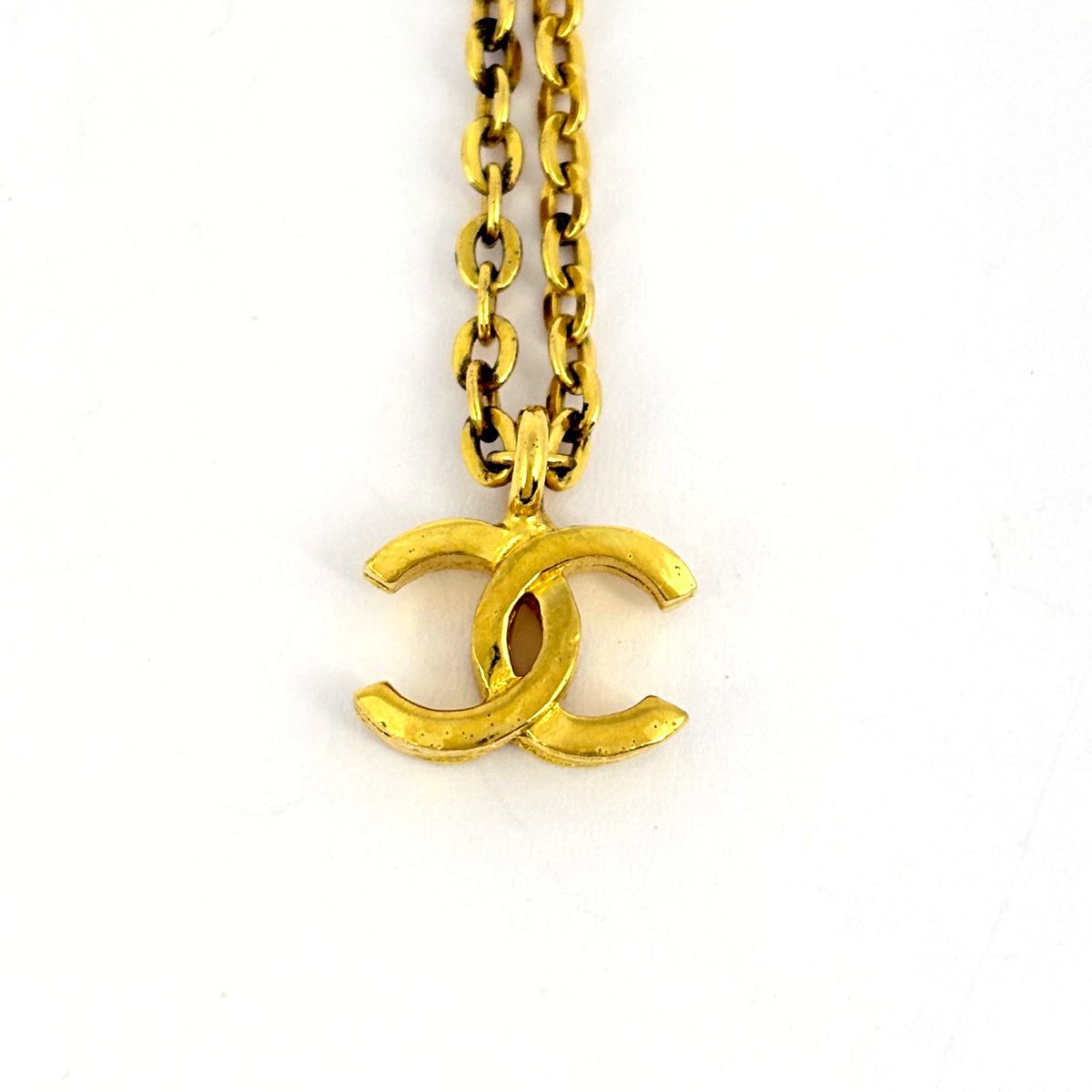 Chanel CC Logo Chain Necklace CC Mark Gold Plated — view 2