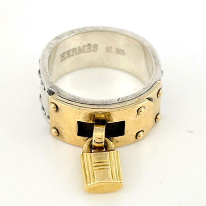 Hermes Cadena Motif Ring 925 Sterling Silver — view 2