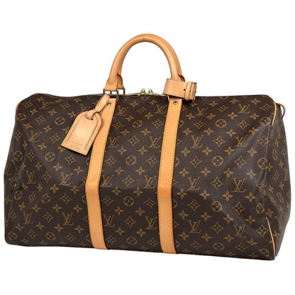 Louis Vuitton Keepall 50 Boston Bag Monogram Brown