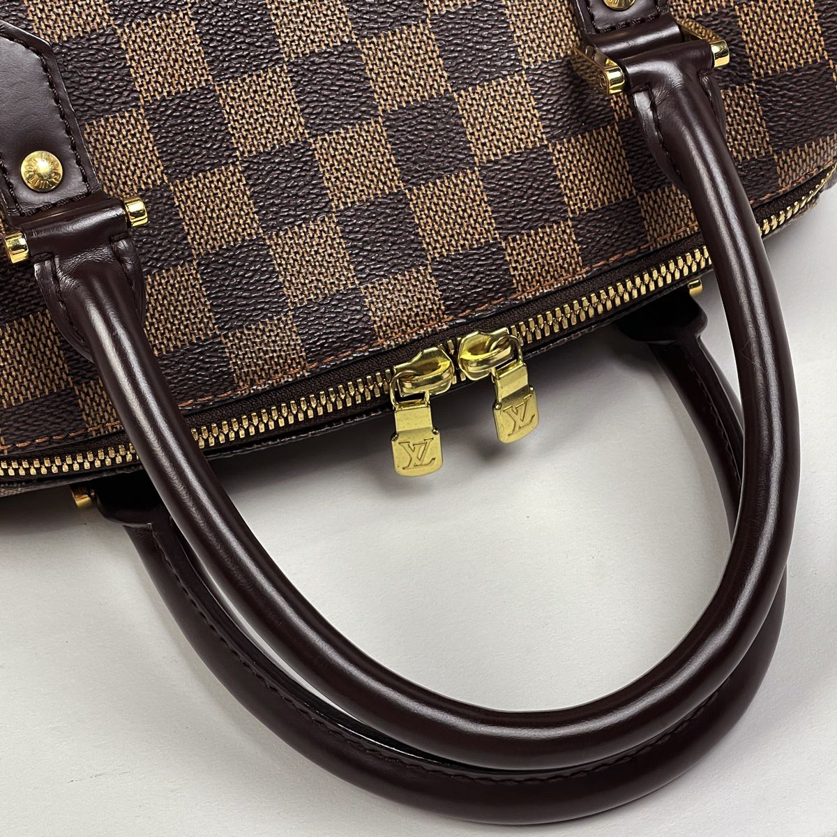Louis Vuitton Riviera MM Mini Boston Bag Damier Brown — view 6
