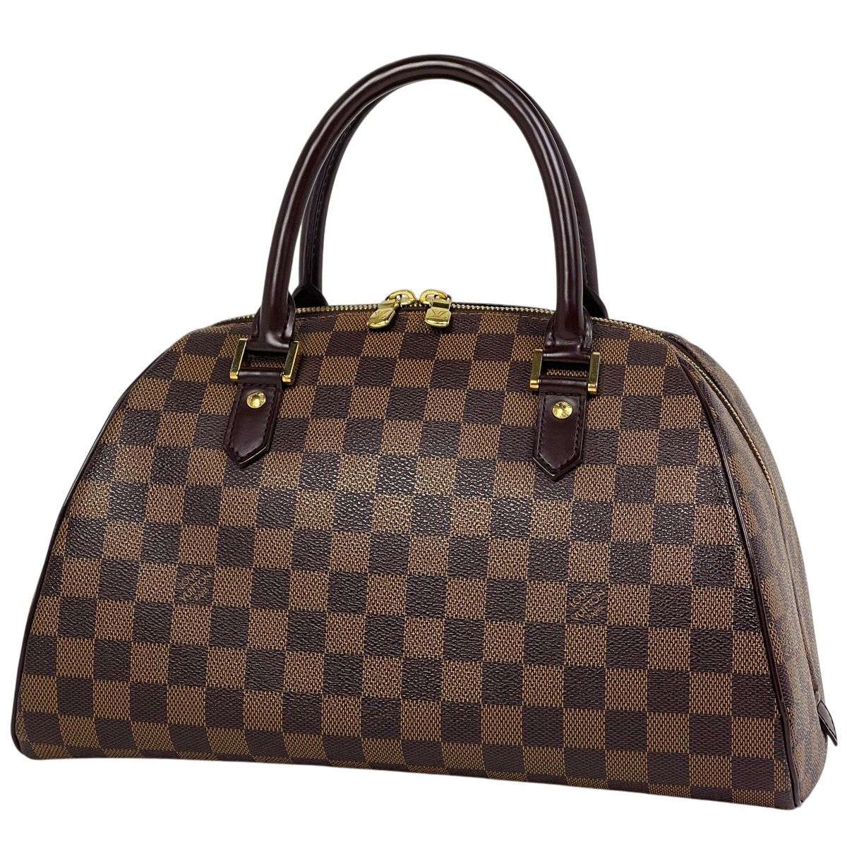 Louis Vuitton Riviera MM Mini Boston Bag Damier Brown