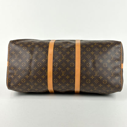 Louis Vuitton Keepall Bandouliere 55 Boston Bag Monogram Brown — view 2