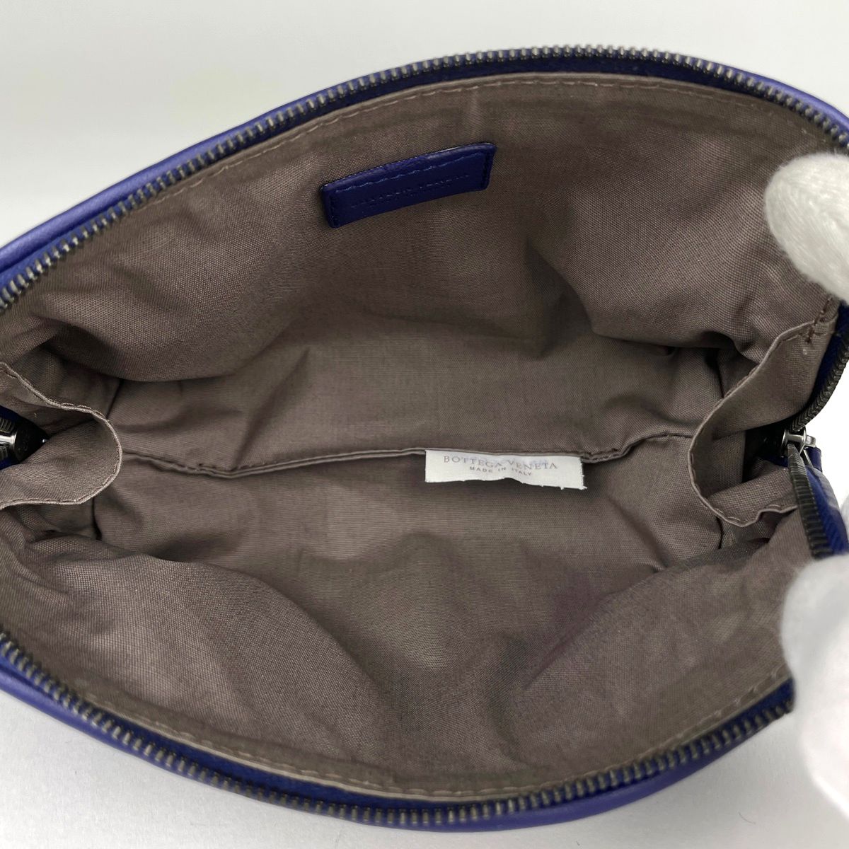 Bottega Veneta Intrecciato Pouch Makeup Leather Purple — view 7
