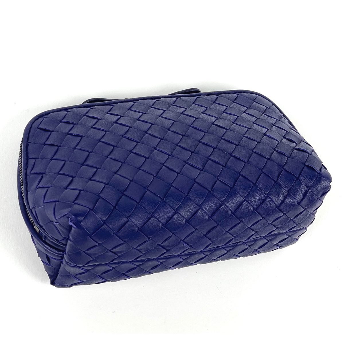 Bottega Veneta Intrecciato Pouch Makeup Leather Purple — view 2
