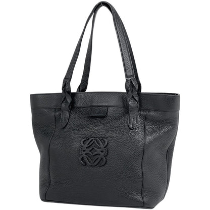 Loewe Justa Tote Anagram Leather Black
