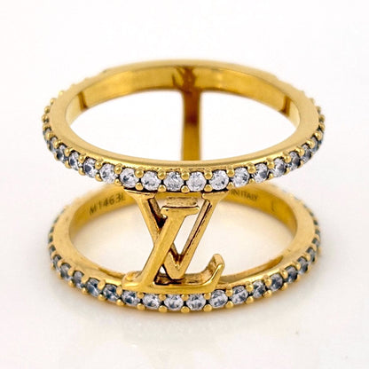 Louis Vuitton Ring LV Iconic Strass Line Stone Gold — view 2