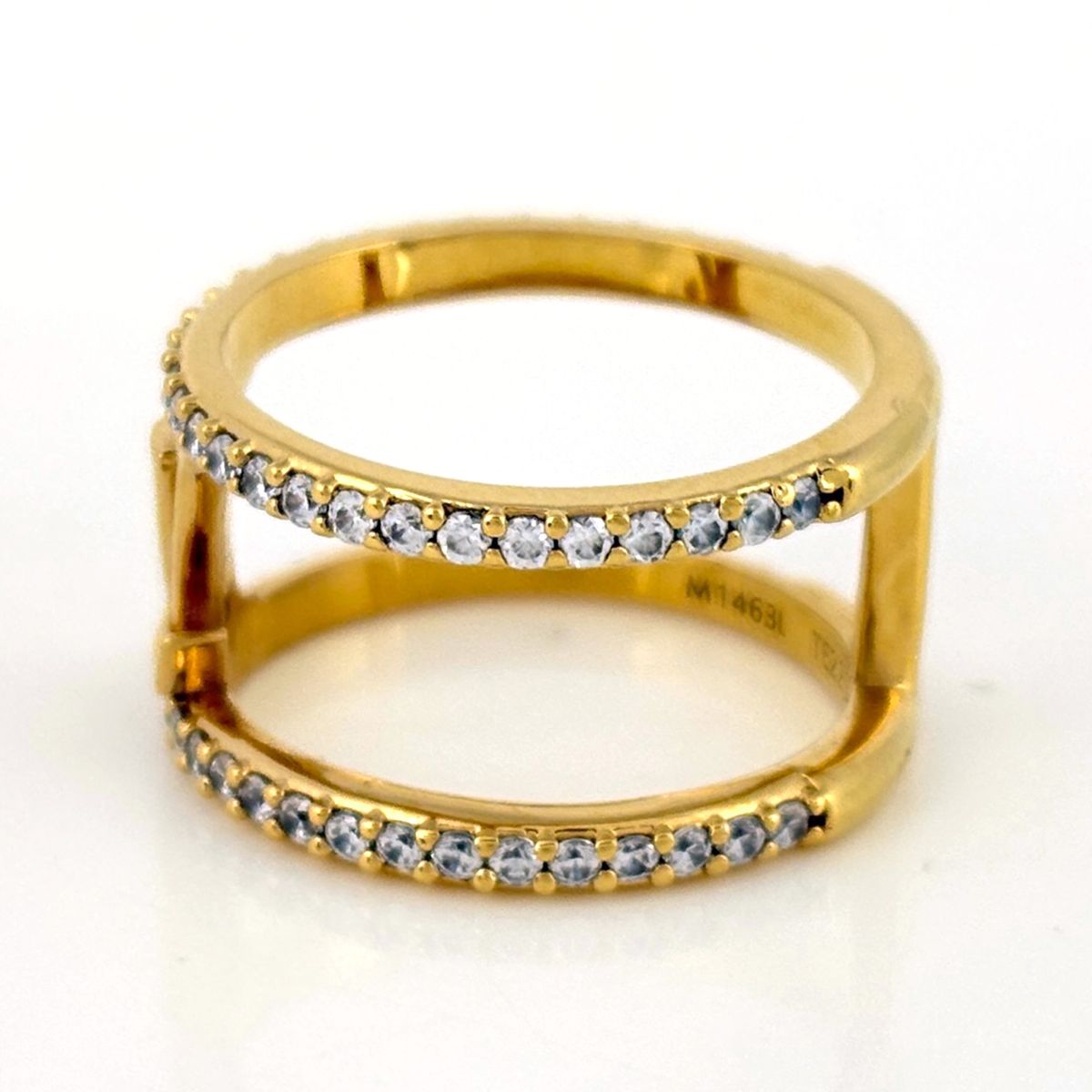 Louis Vuitton Ring LV Iconic Strass Line Stone Gold — view 3
