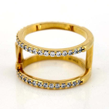 Louis Vuitton Ring LV Iconic Strass Line Stone Gold — view 3