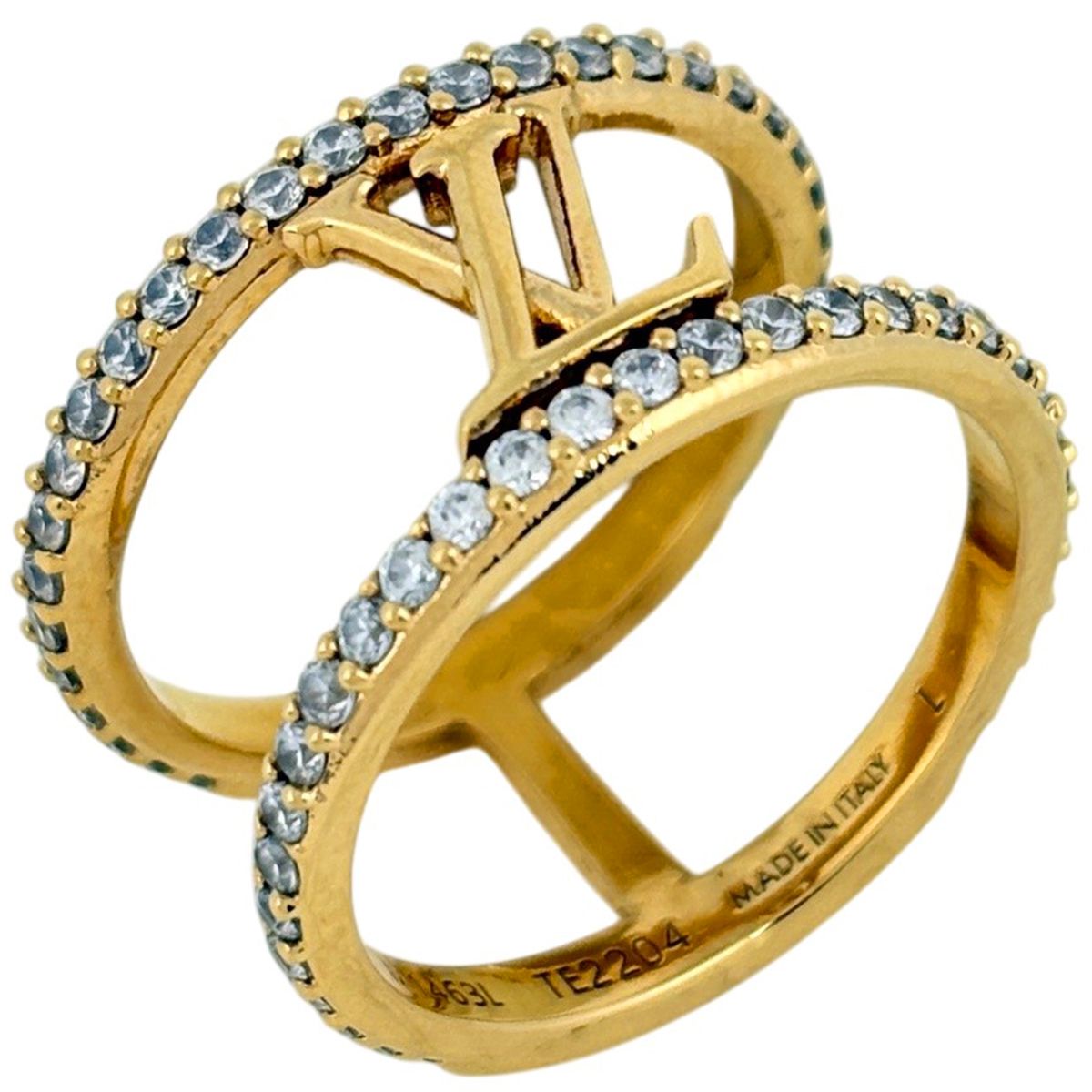 Louis Vuitton Ring LV Iconic Strass Line Stone Gold