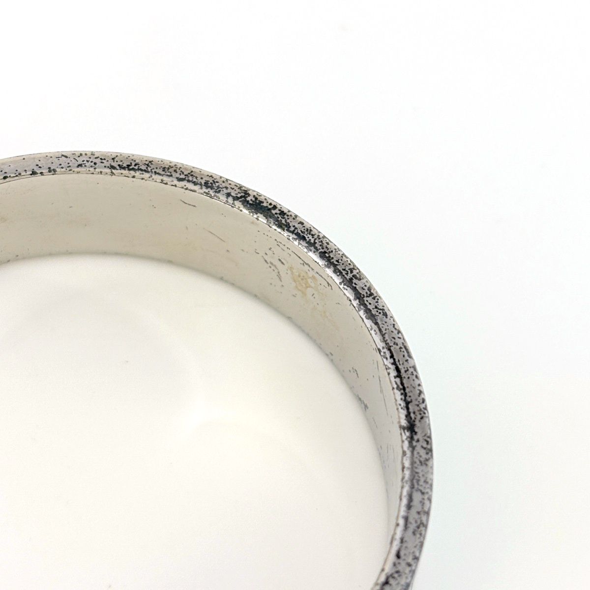 Hermes Clic Enamel Bracelet Clac Bangle Metal Silver — view 4