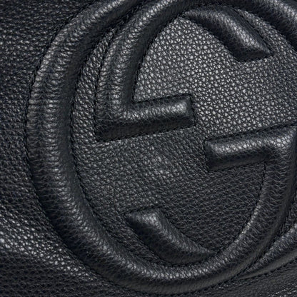 Gucci Soho Tote Fringe Interlocking Leather Black — view 5
