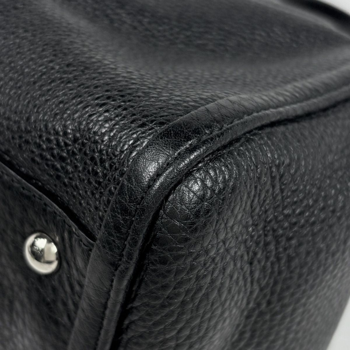 Gucci Soho Tote Fringe Interlocking Leather Black — view 3