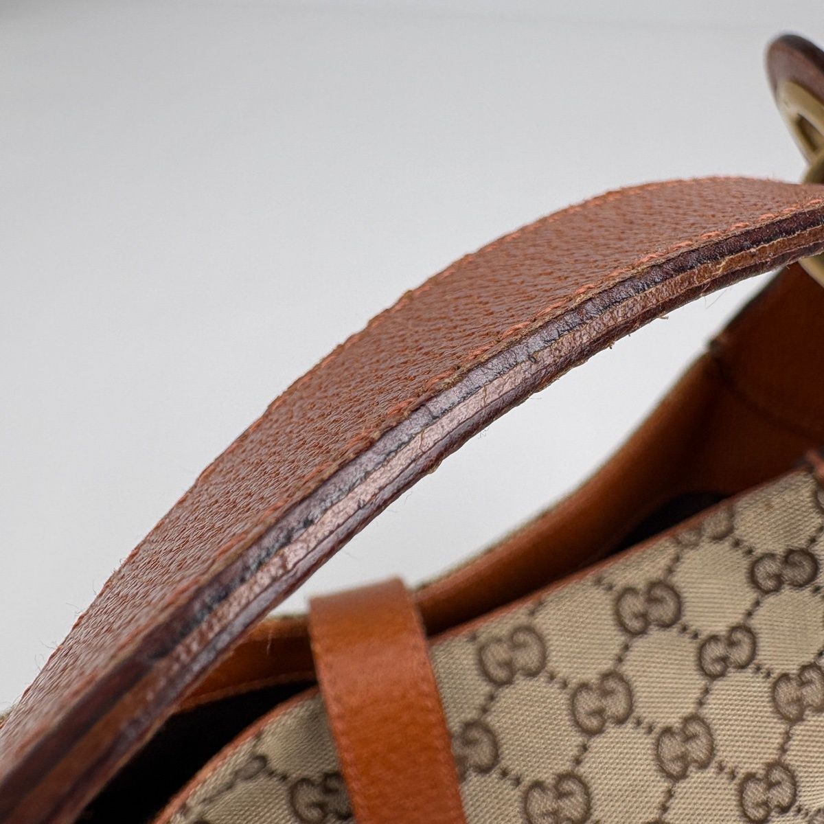 Gucci New Jackie Line Shoulder Bag GG Pattern Canvas Brown — view 6