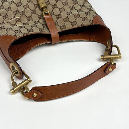 Gucci New Jackie Line Shoulder Bag GG Pattern Canvas Brown — view 7