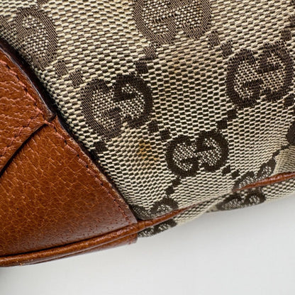 Gucci New Jackie Line Shoulder Bag GG Pattern Canvas Brown — view 5