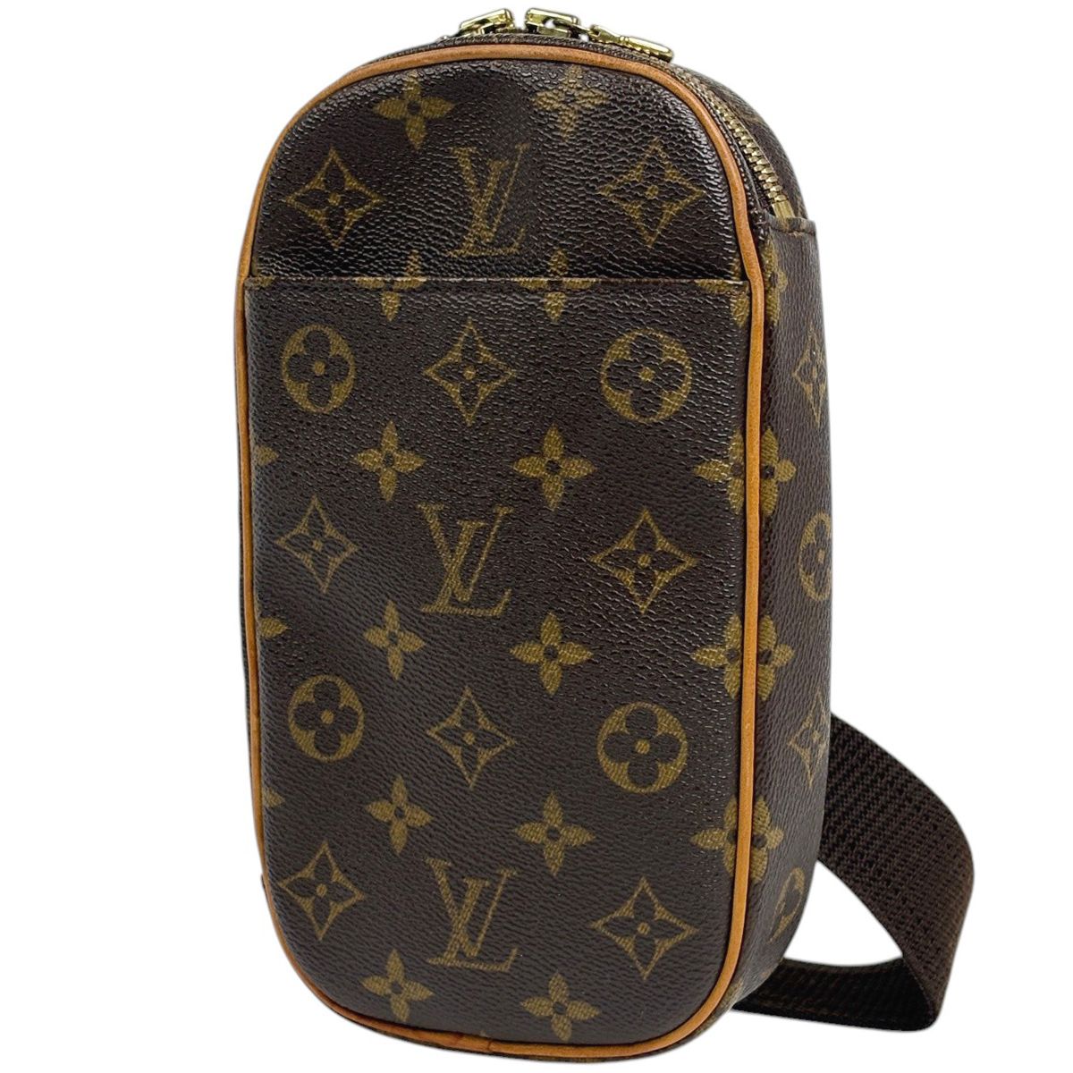 Louis Vuitton Pochette Gange Shoulder Bag Monogram Brown