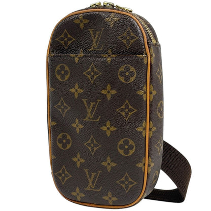 Louis Vuitton Pochette Gange Shoulder Bag Monogram Brown