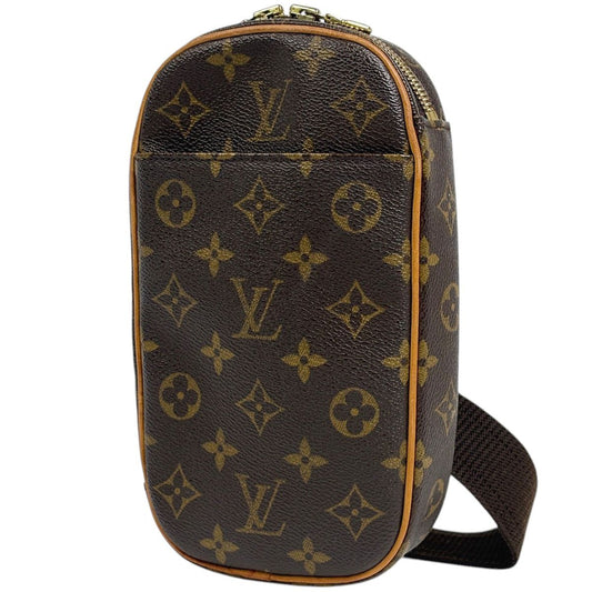 Louis Vuitton Pochette Gange Shoulder Bag Monogram Brown