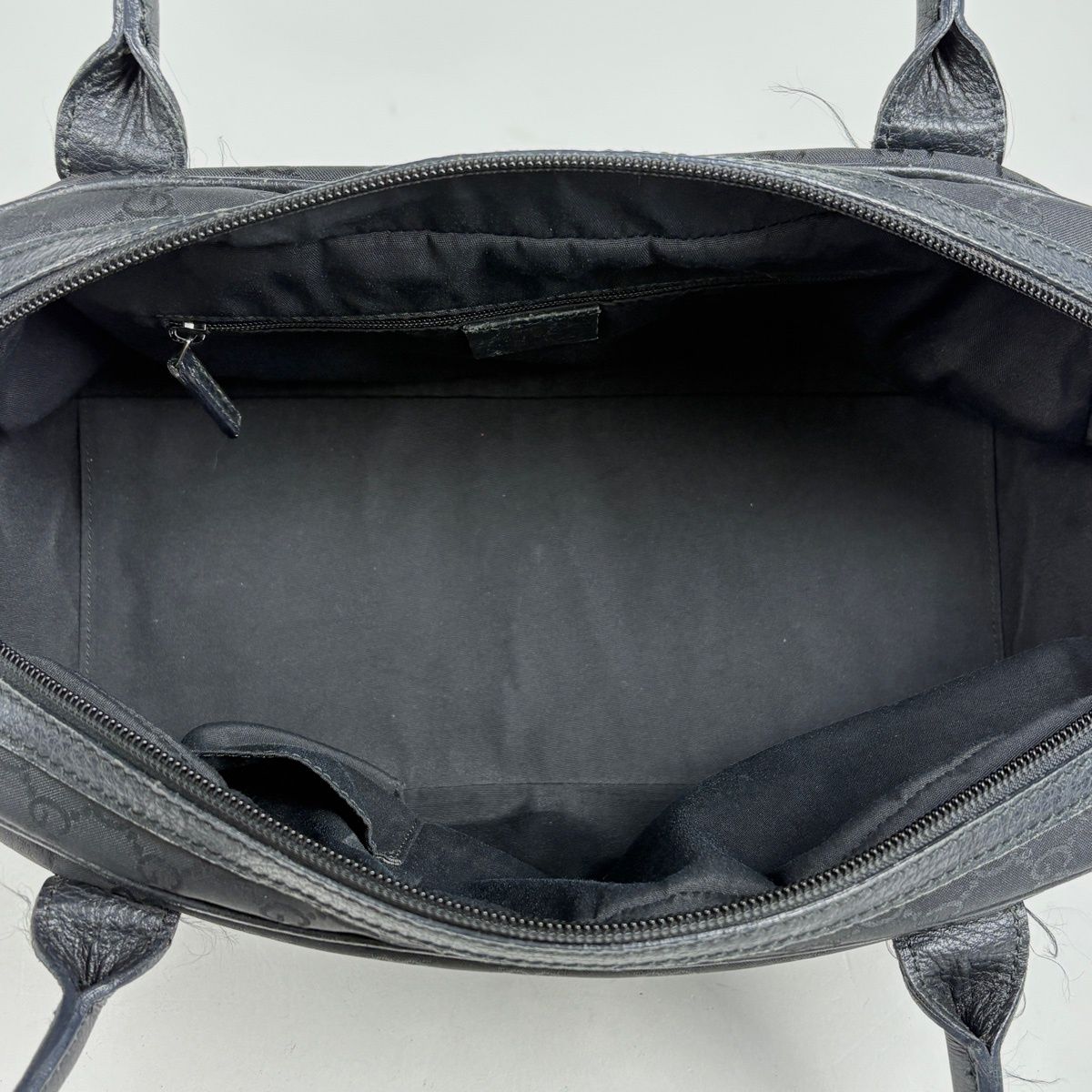 Gucci GG Pattern Shoulder Bag Sherry Line Web Nylon Black — view 9