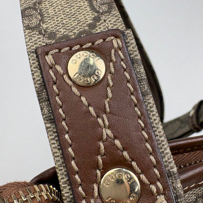 Gucci GG Pattern Shoulder Bag Sherry Line Web Beige Brown — view 7