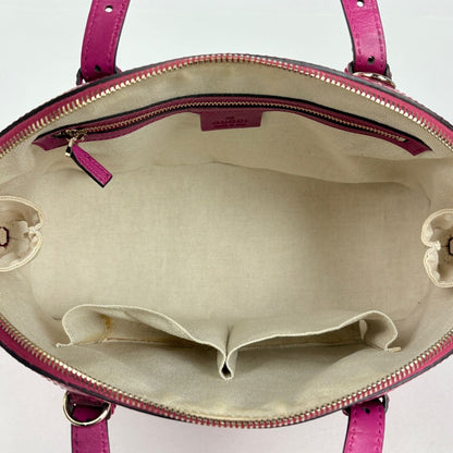 Gucci Micro Guccissima Handbag 2-Way GG Pattern Patent Leather Pink — view 8