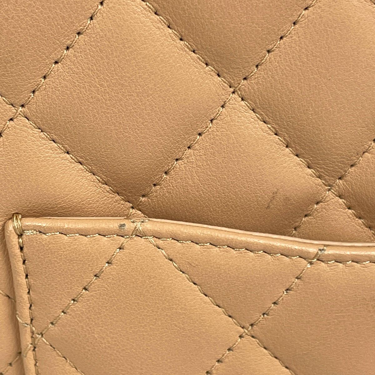 Chanel Cambon Line Small Tote CC Logo Handbag Leather Beige Black — view 4