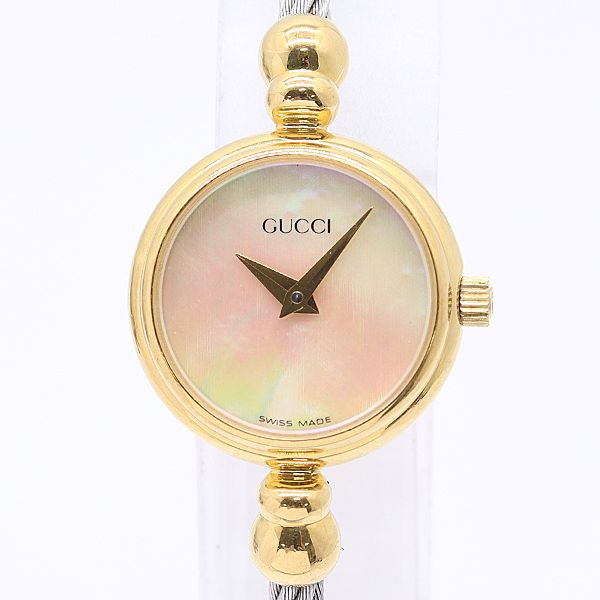 Gucci Bangle Watch Quartz Shell Dial