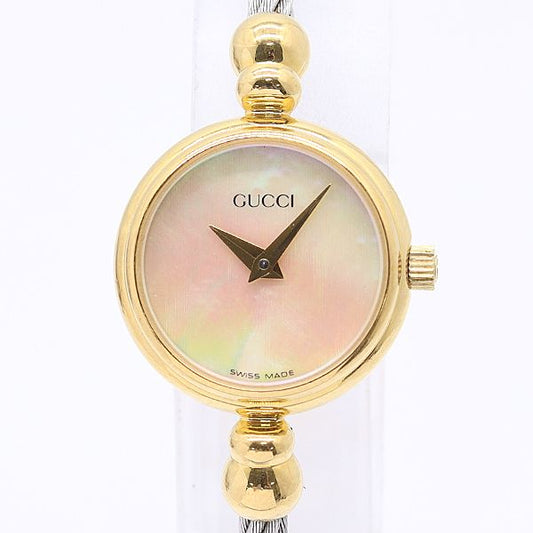 Gucci Bangle Watch Quartz Shell Dial