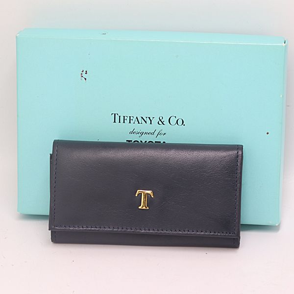 Tiffany & Co Toyota Key Case Black Color Tam Key Holder — view 4