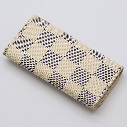Louis Vuitton Damier Azur Line Key Case Leather Ivory Color Mtm Key Holder — view 3