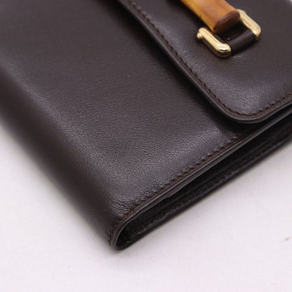 Gucci Fold Wallet Trifold Leather Brown — view 4