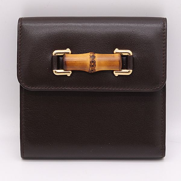 Gucci Fold Wallet Trifold Leather Brown — view 2