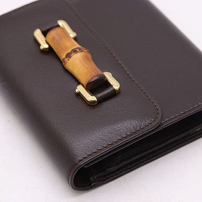 Gucci Fold Wallet Trifold Leather Brown — view 5