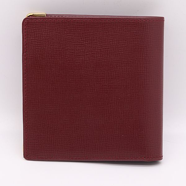 Cartier Folding Wallet Leather Red — view 3