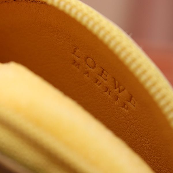 Loewe Coin Case Wallet Leather Ivory — view 7