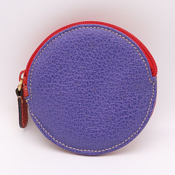 Gucci Coin Case Wallet Leather Red Purple — view 3