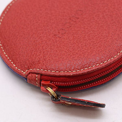 Gucci Coin Case Wallet Leather Red Purple — view 4