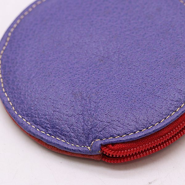 Gucci Coin Case Wallet Leather Red Purple — view 5