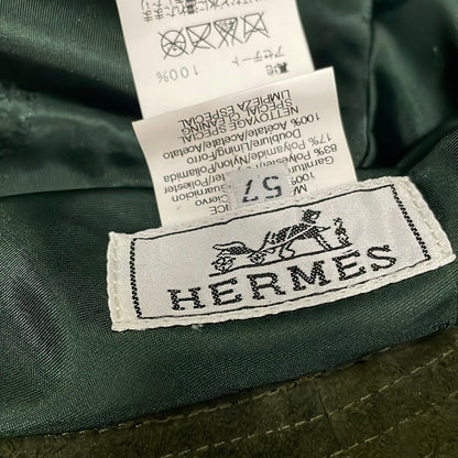 Hermes Hat 57 Khaki Drape — view 5